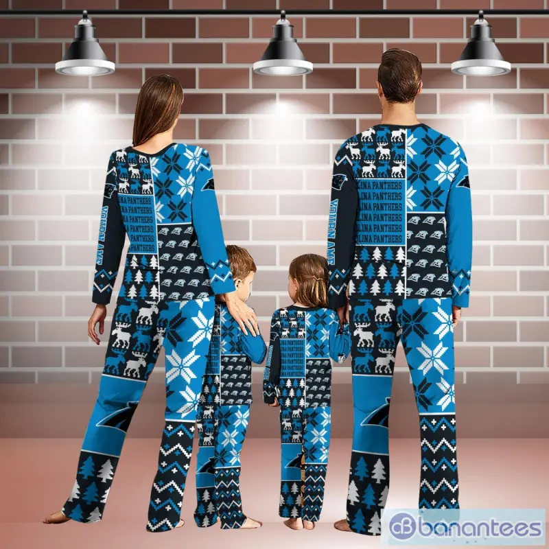Carolina Panthers Pajamas Set Christmas Gift For Family - Alternate View