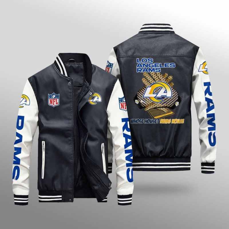 Los Angeles Rams Leather Bomber Jacket