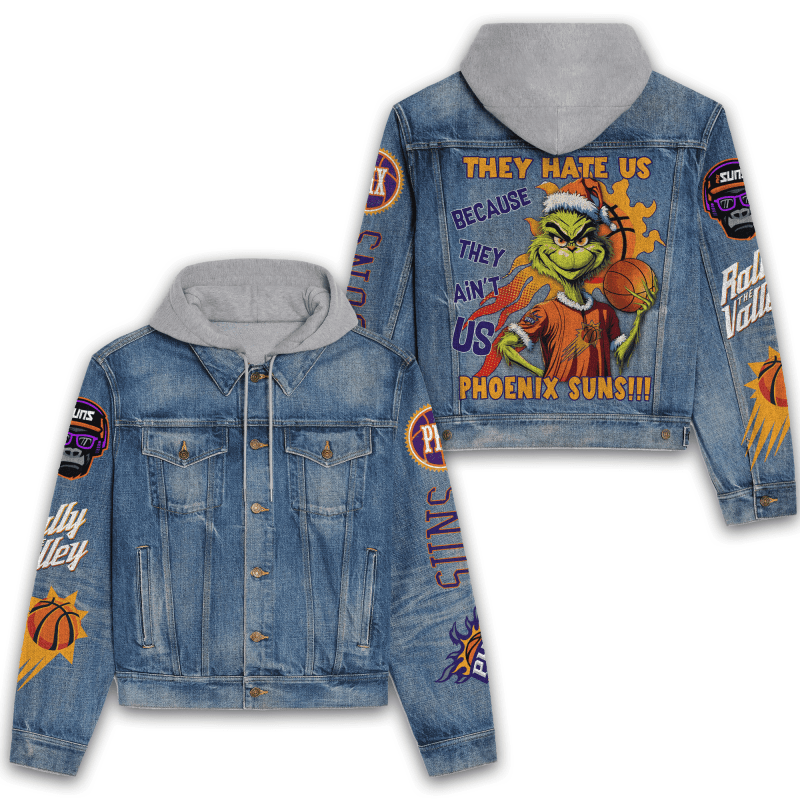 Phoenix Suns Premium Hooded Denim Jacket