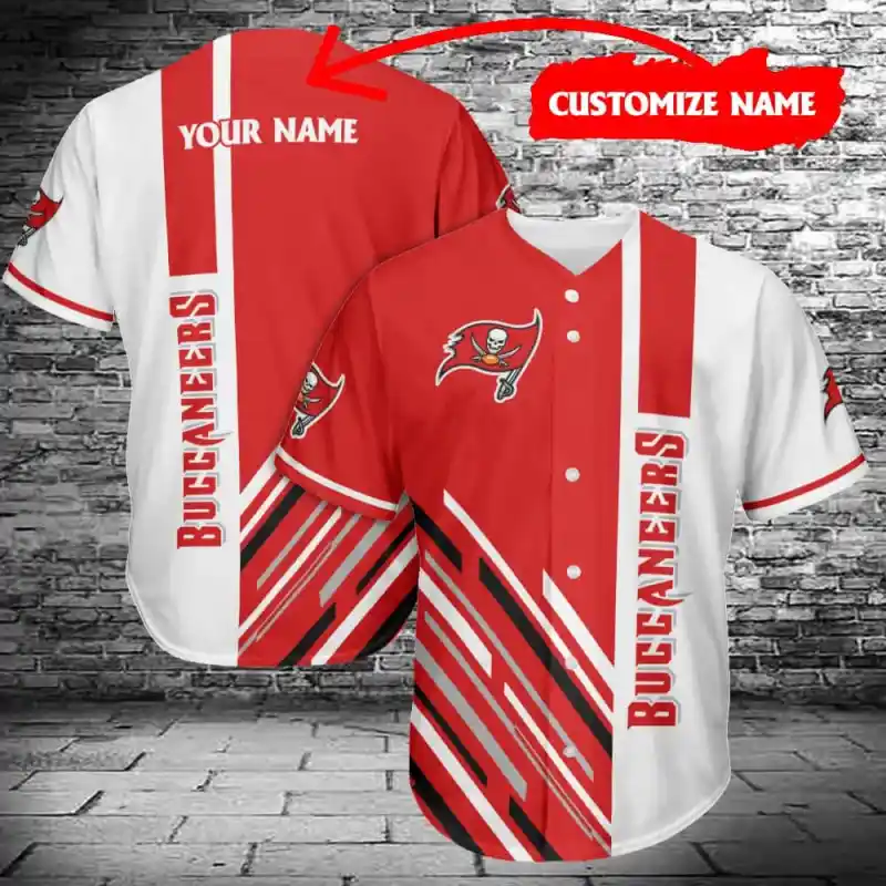 Tampa Bay Buccaneers Personalized Baseball Jersey