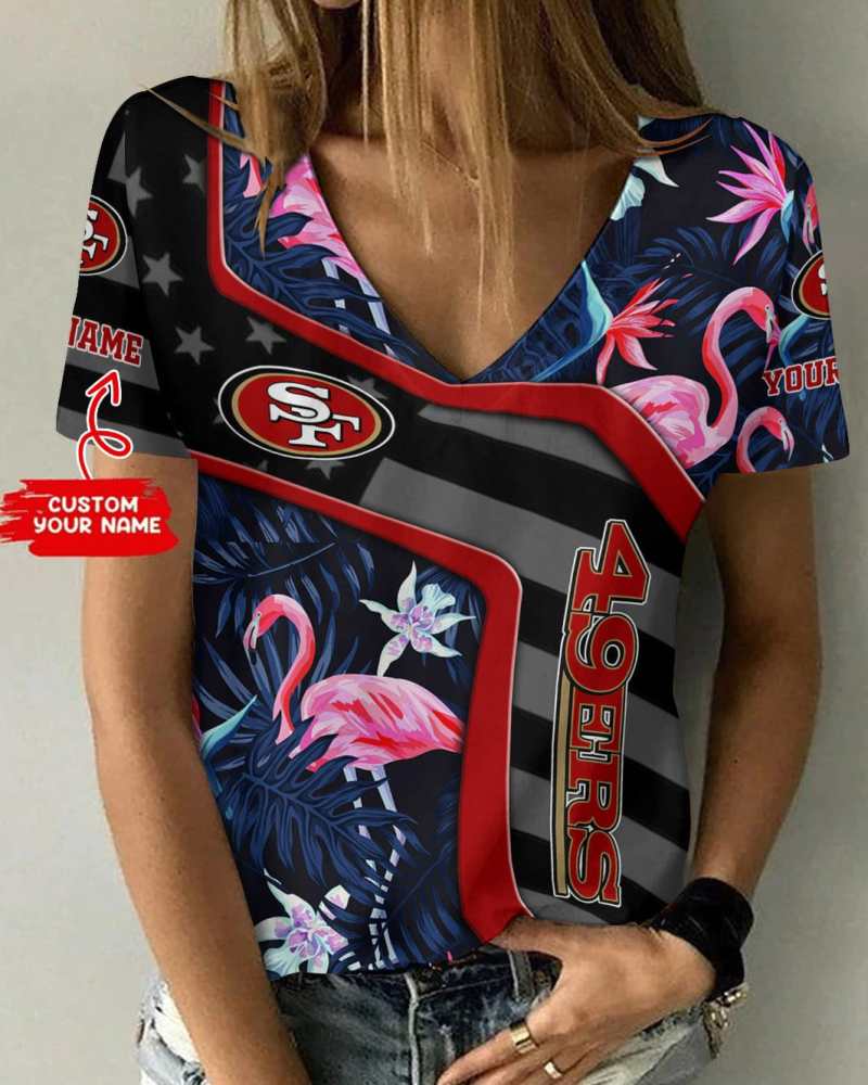 San Francisco 49ers V-neck T-shirt