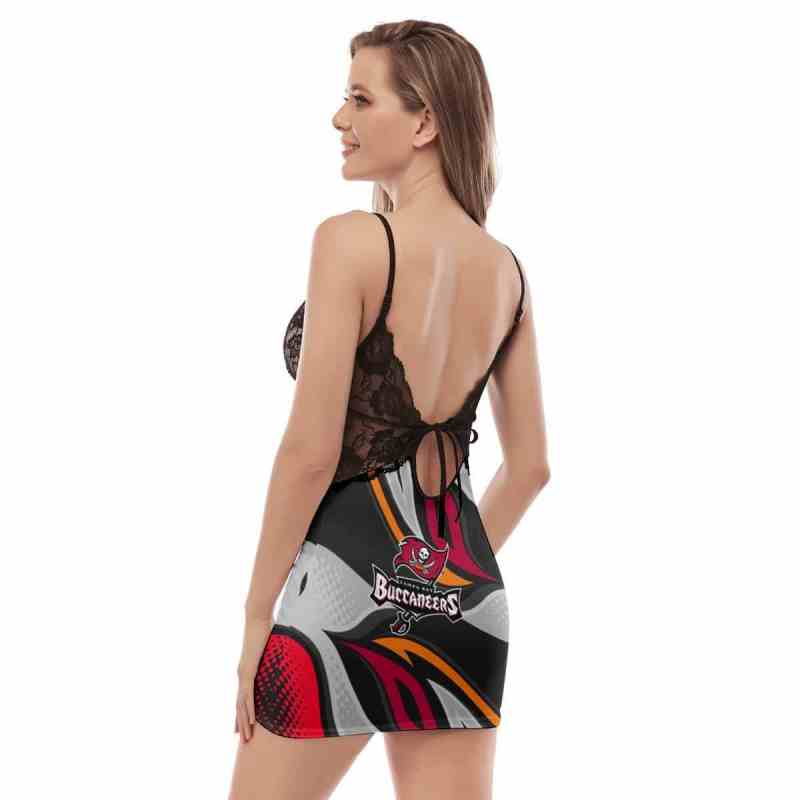 Tampa Bay Buccaneers Lace Back Strap Slip Dress Lifestyle