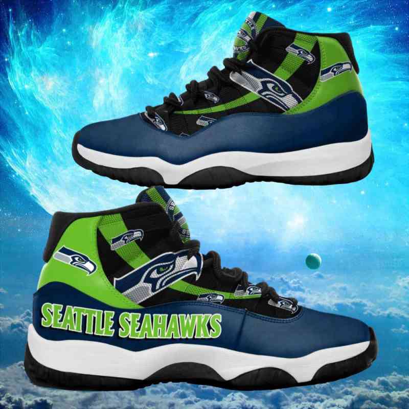 Seattle Seahawks AJD11 Sneakers BG244 1 Seattle Seahawks AJD11 Sneakers
