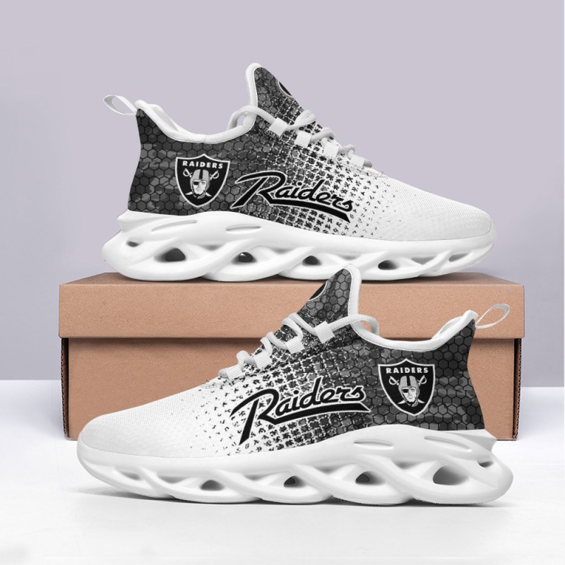 Las Vegas Raiders Yezy Running Sneakers - Side view