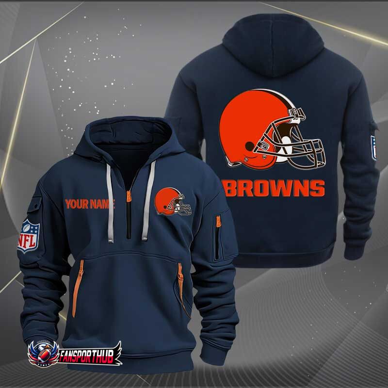 Cleveland Browns Quarter Zip Hoodie