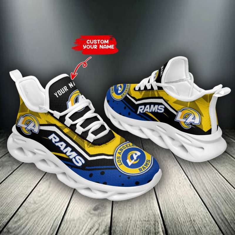 Los Angeles Rams Personalized Yezy Running Sneakers