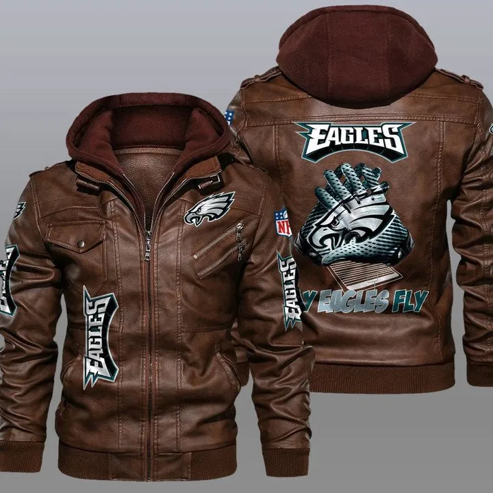 Philadelphia Eagles Leather Jacket Image 2