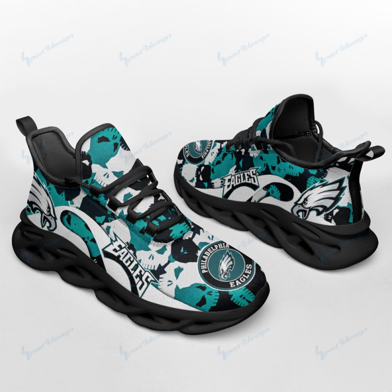 Philadelphia Eagles Yezy Running Sneakers Top View