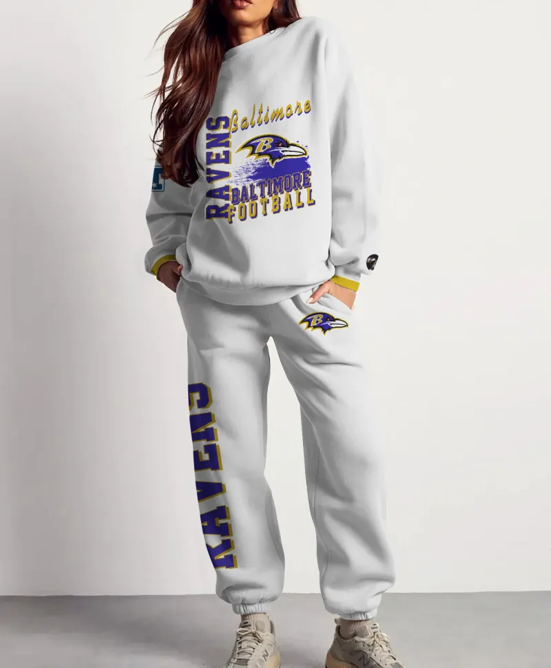 Baltimore Ravens Combo 3D Sweatsuit and Sweatpants