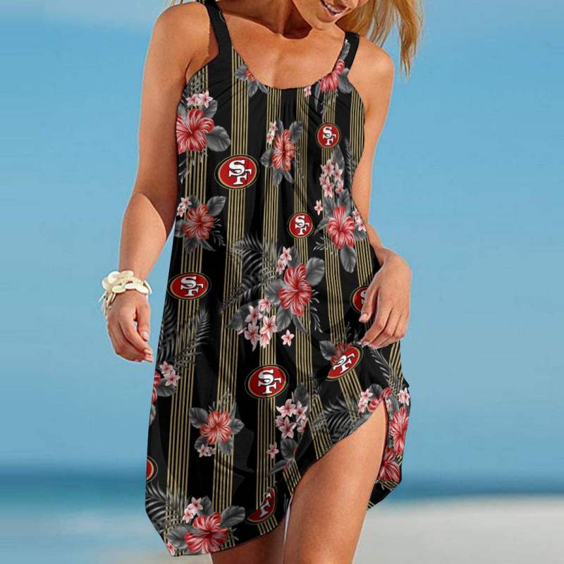 San Francisco 49ers Beach Dress Front View