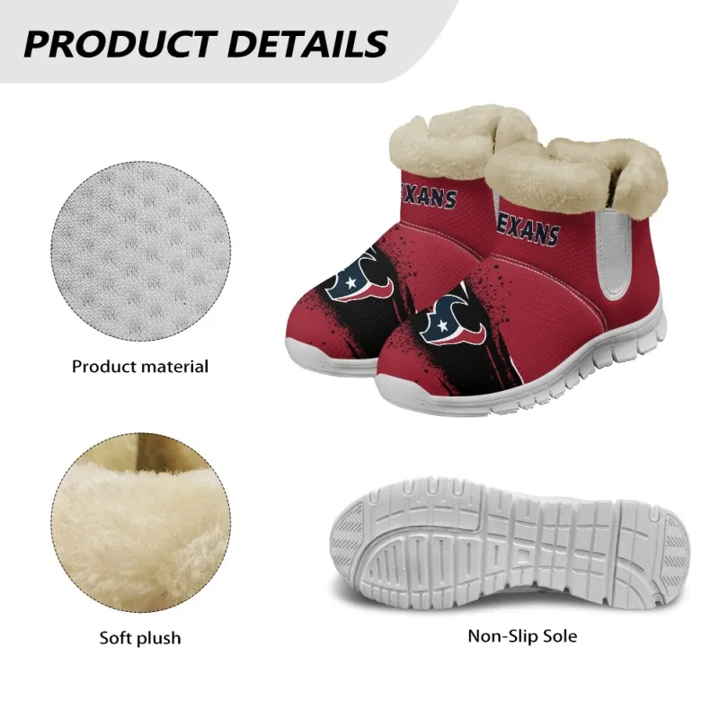 Houston Texans Comfy Winter Snow Boots