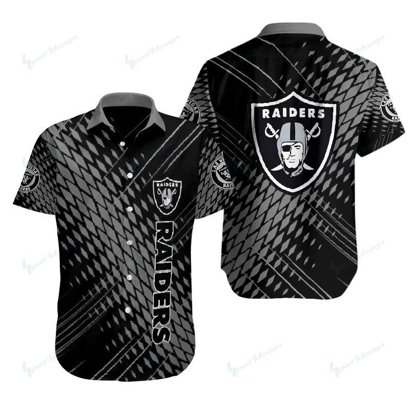 Las Vegas Raiders Button Shirt Sizing Chart