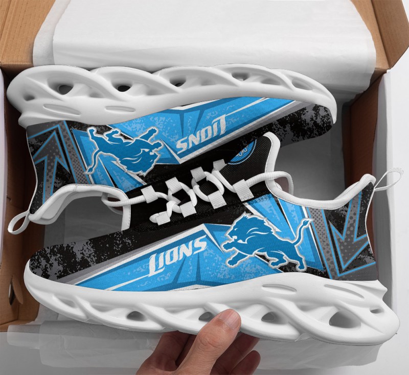 Detroit Lions Yezy Running Sneakers 820 - Top View
