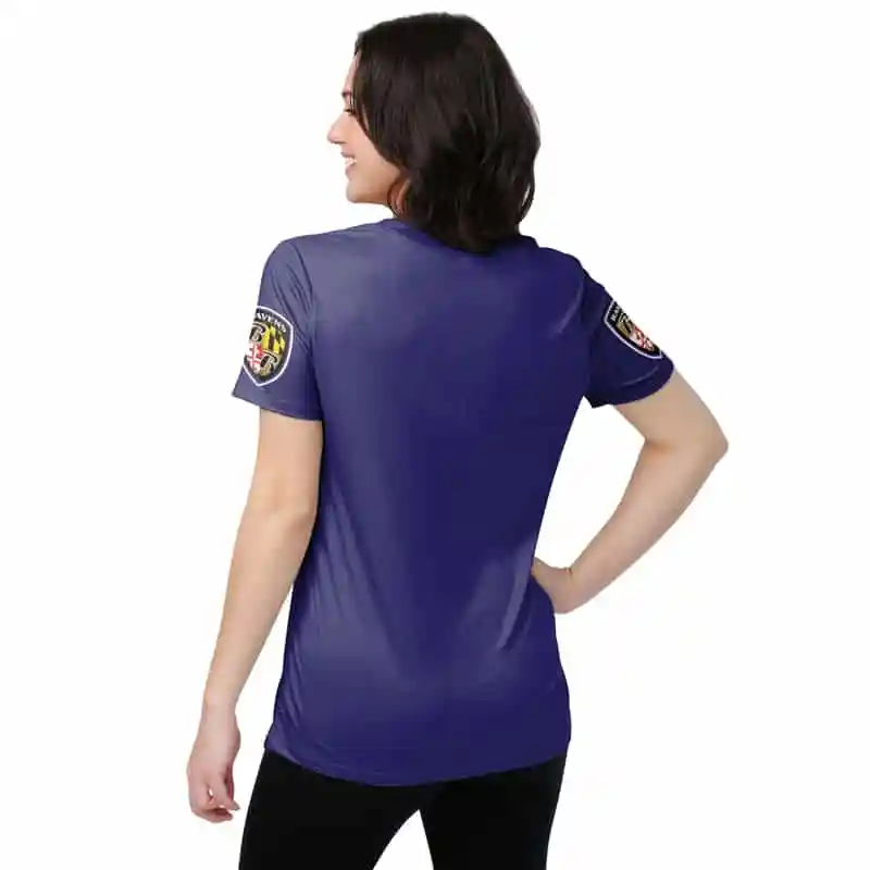 Baltimore Ravens V-neck T-shirt Design
