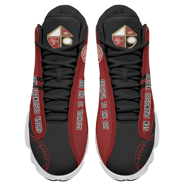 San Francisco 49ers AJD13 Sneakers Back View