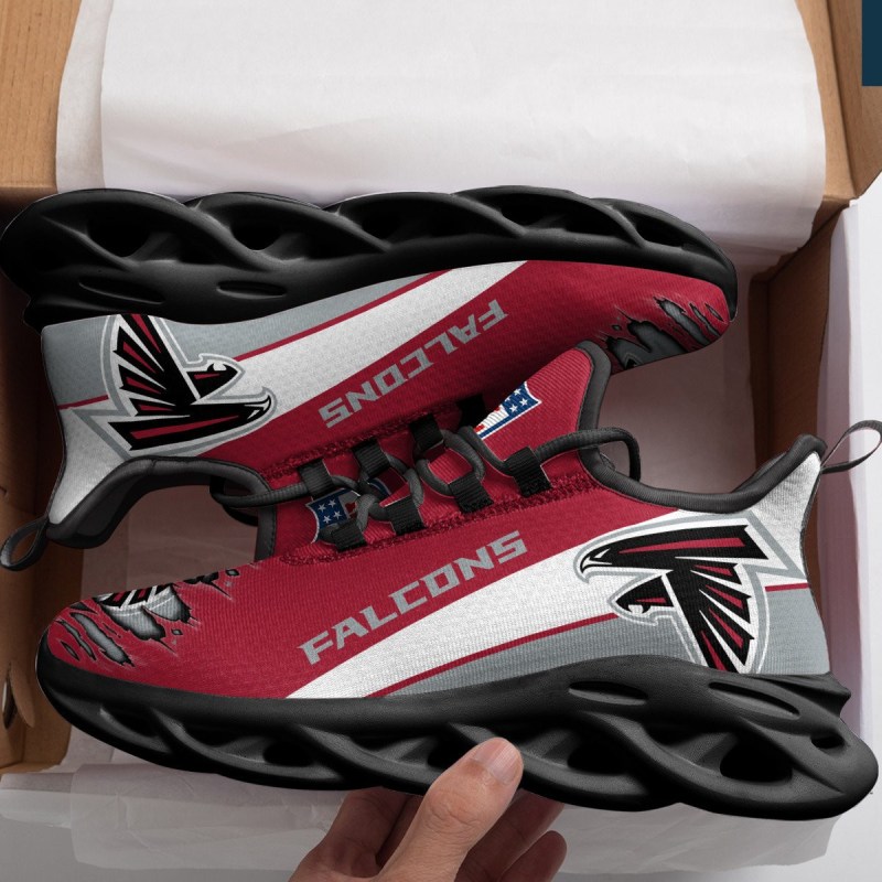 Atlanta Falcons Yezy Running Sneakers Bottom View