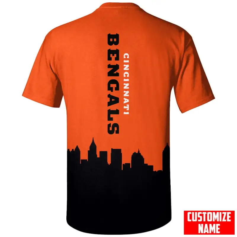 Cincinnati Bengals Personalized T-Shirt Detail