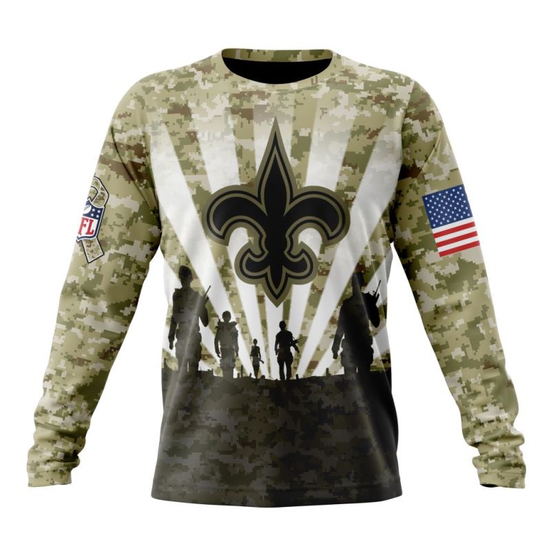 New Orleans Saints Long Sleeve Shirt Front Image