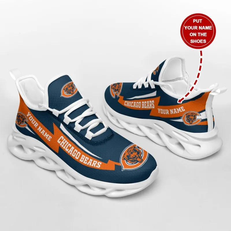 Side View of Chicago Bears Sneakers
