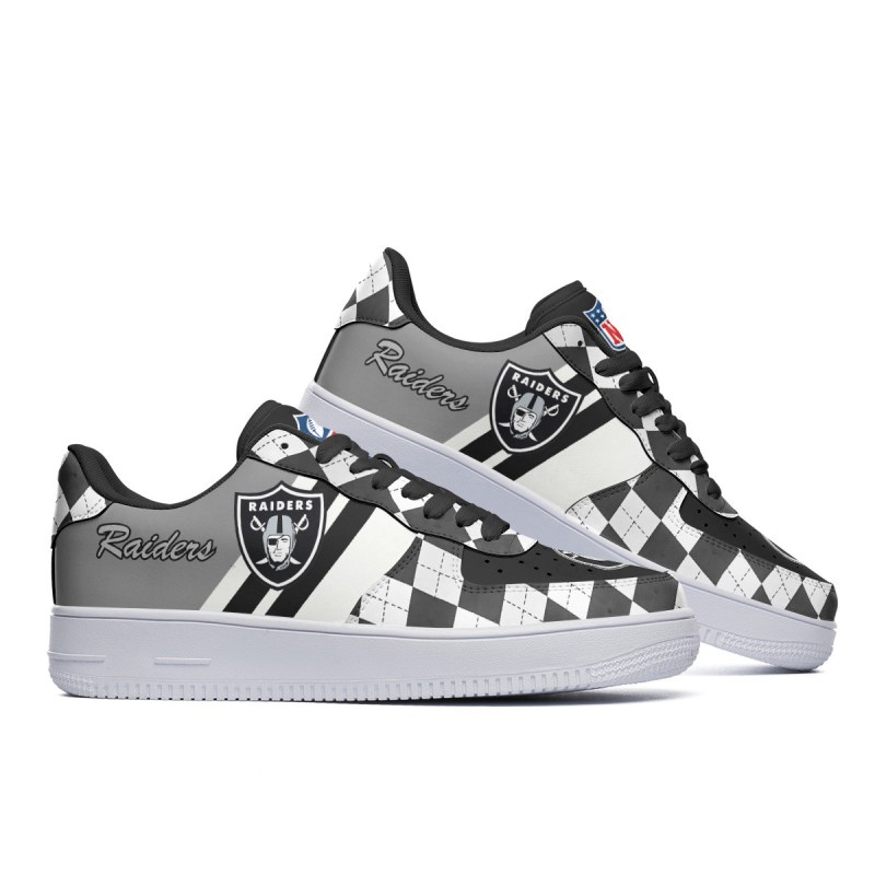 Las Vegas Raiders AF1 Shoes Detailed View