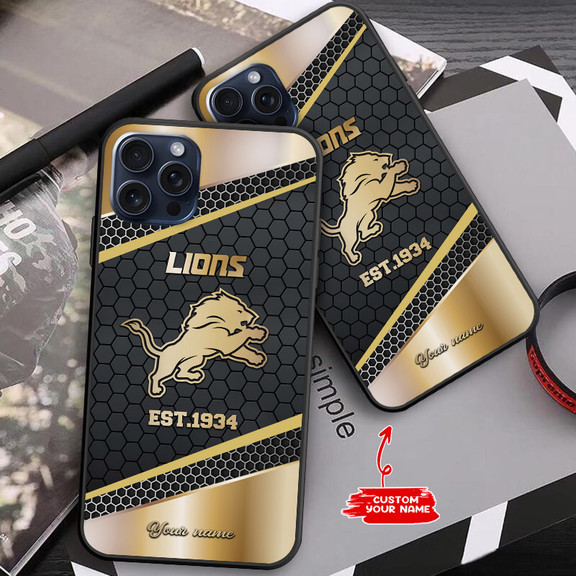 Detroit Lions Personalized Phone Case