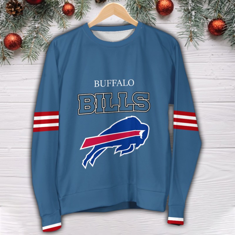 Buffalo Bills 3D Printed Ugly Christmas Sweater
