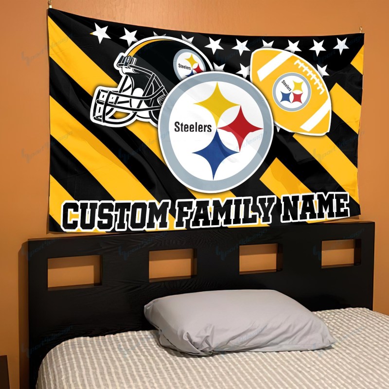 Pittsburgh Steelers Personalized Flag