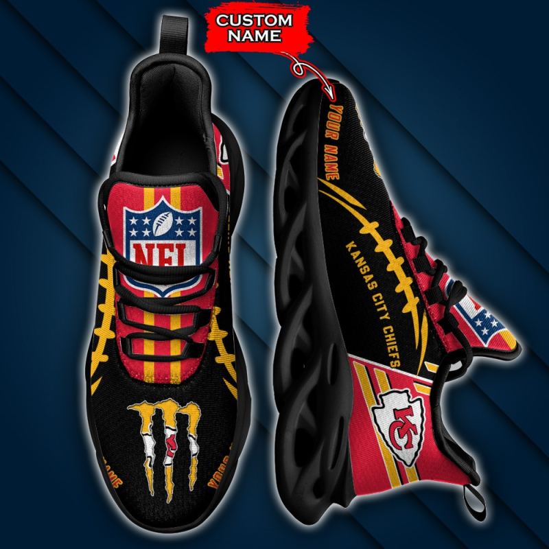 Kansas City Chiefs Personalized Yezy Running Sneakers