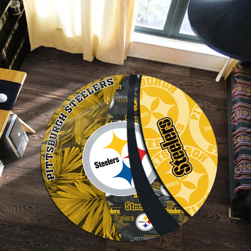 Pittsburgh Steelers Round Rug