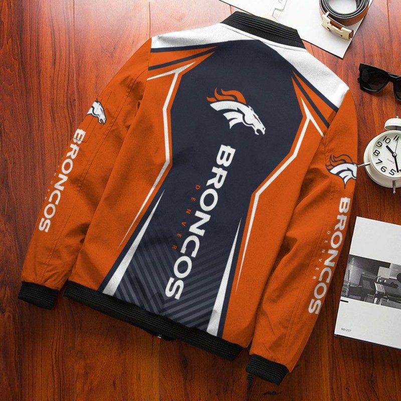 Denver Broncos Bomber Jacket - Back View