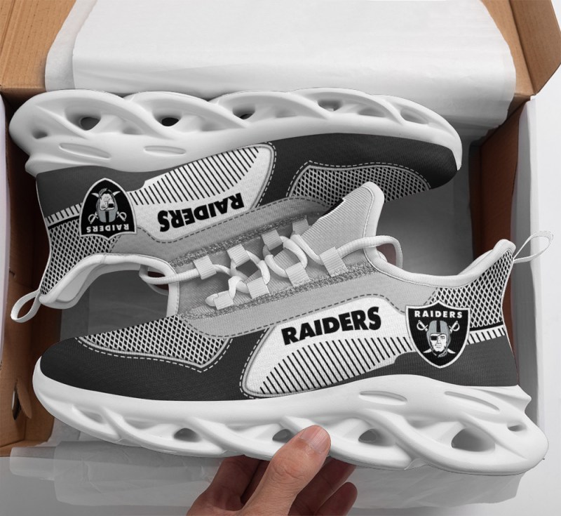 Las Vegas Raiders Yezy Running Sneakers Detail View