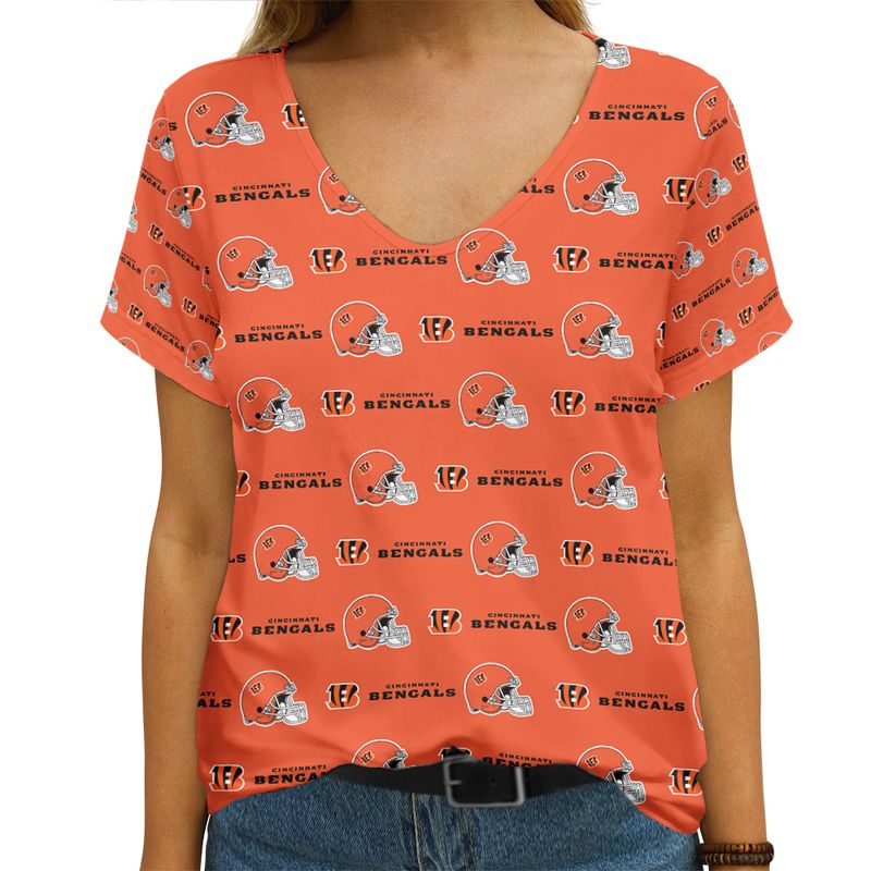Cincinnati Bengals V-neck Women's T-shirt