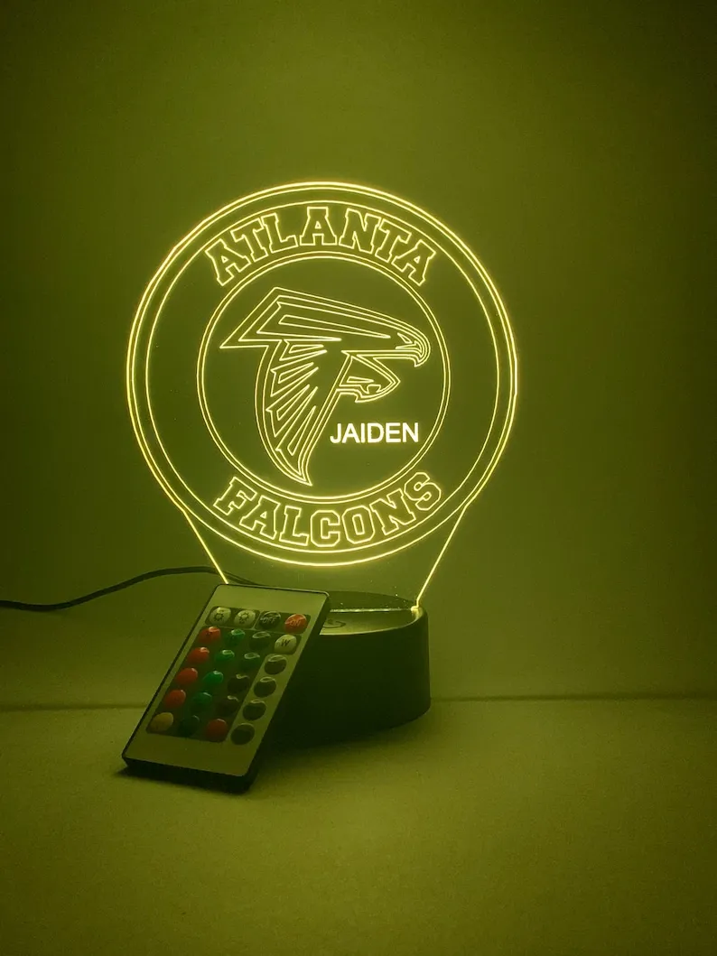 Atlanta Falcons Personalized 3D Lamp