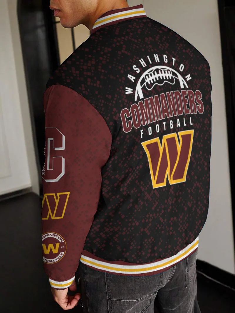 Washington Commanders Varsity Jacket Detail
