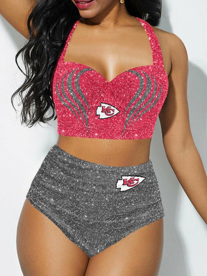 Kansas City Chiefs Sexy Print Bikini Swimsuit