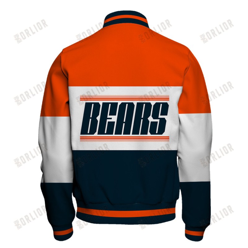 Chicago Bears Varsity Jacket Detail View
