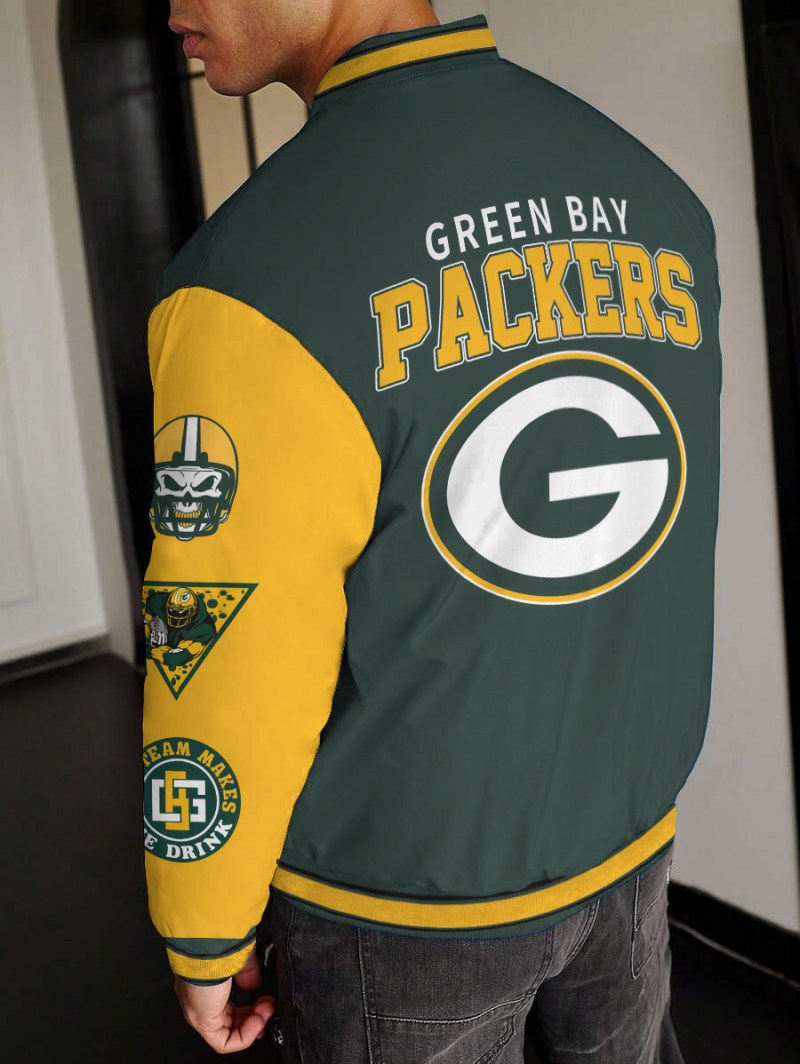 Green Bay Packers Varsity Jacket Detail