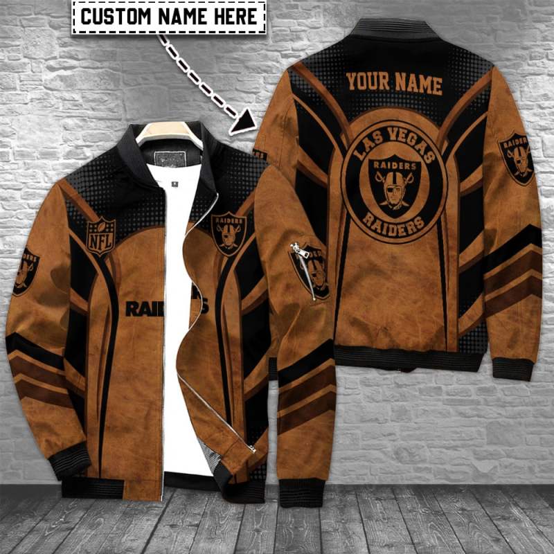 Las Vegas Raiders Personalized Bomber Jacket