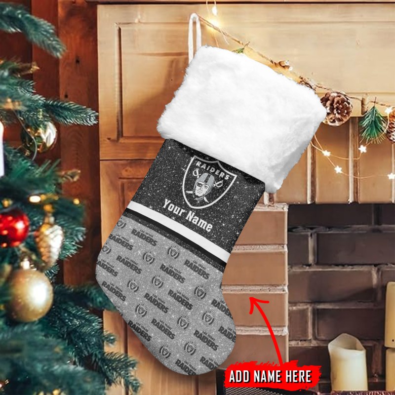 Las Vegas Raiders Personalized Christmas Socks