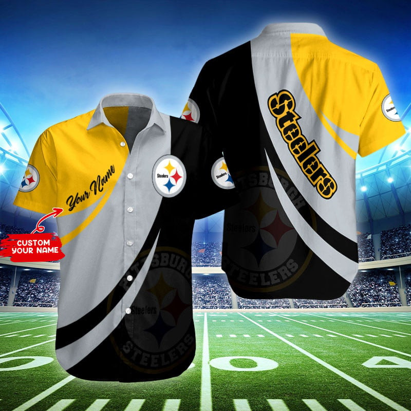 Sizing Chart for Pittsburgh Steelers Personalized Button Shirt BB469