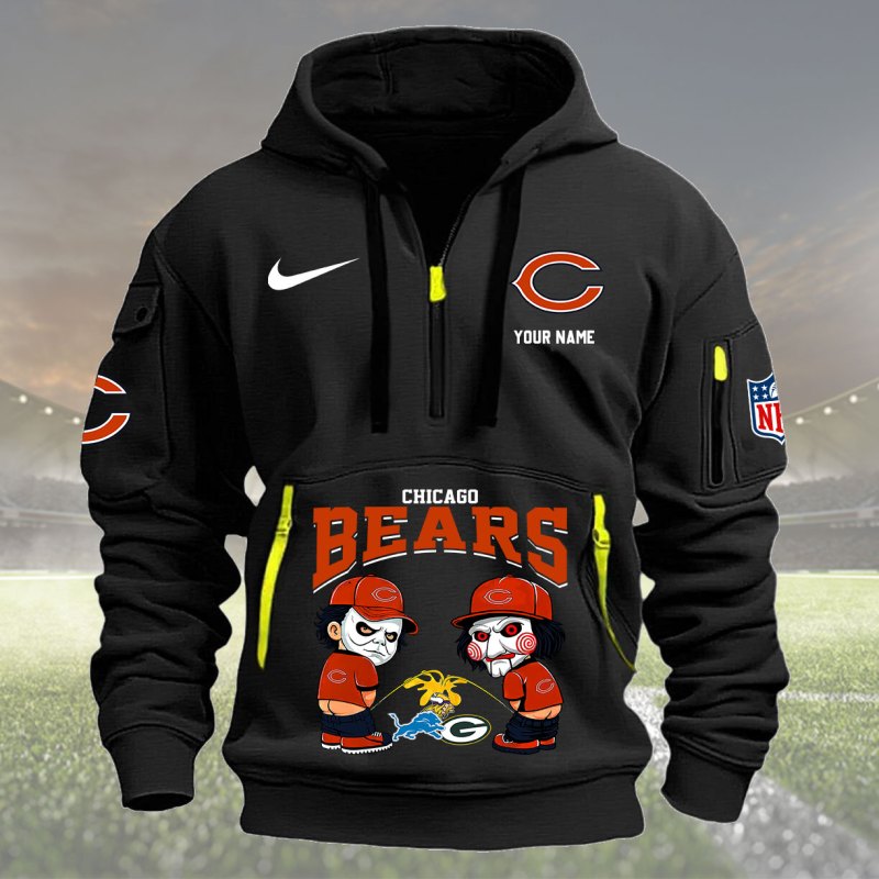 Black Chicago Bears Hoodie