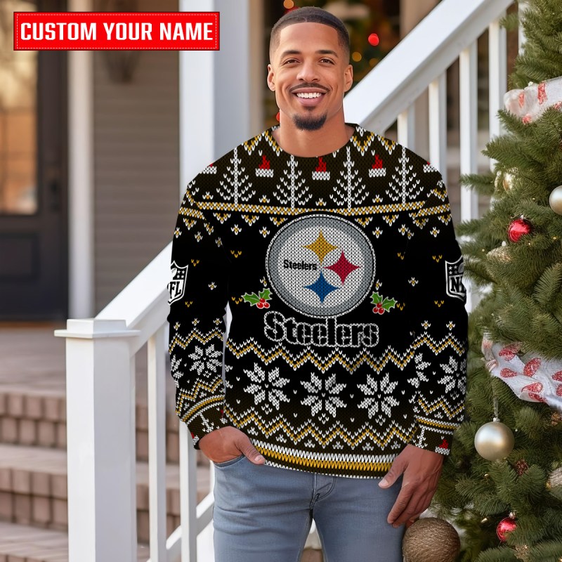 Pittsburgh Steelers Ugly Christmas Sweater - Image 1