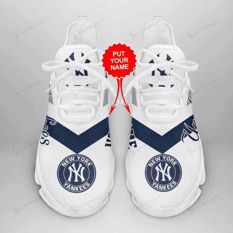 New York Yankees Yezy Running Sneakers Side View