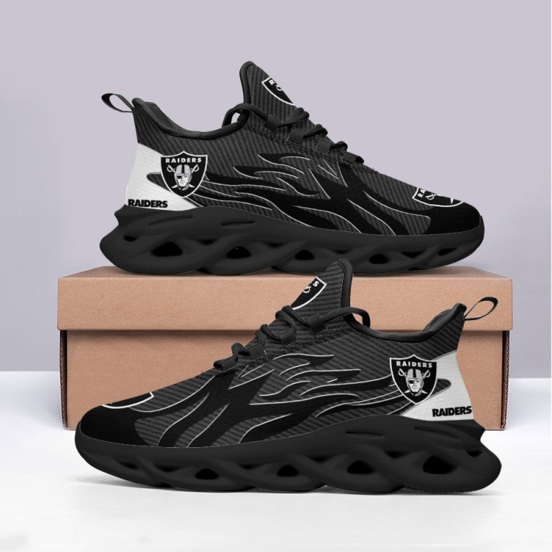 Las Vegas Raiders Yezy Running Sneakers Bottom View