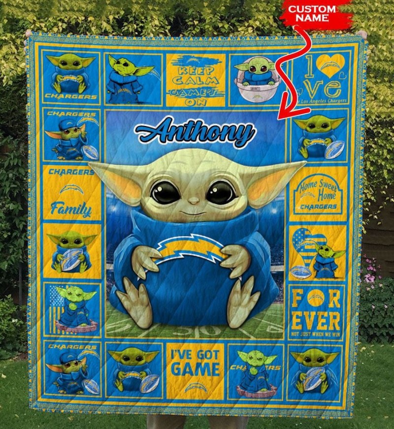 Chargers Personalized Quilt