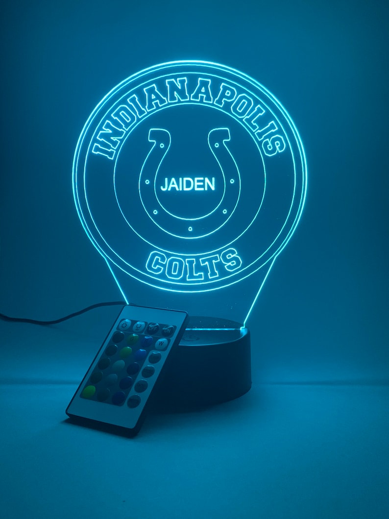 Colorful Indianapolis Colts Lamp