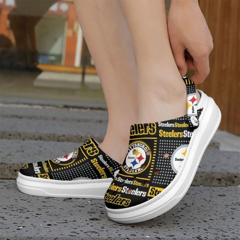 Pittsburgh Steelers Clog Side View
