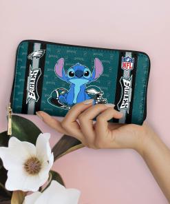 Philadelphia Eagles Women's Zip Around Wallet - Mockup 4
