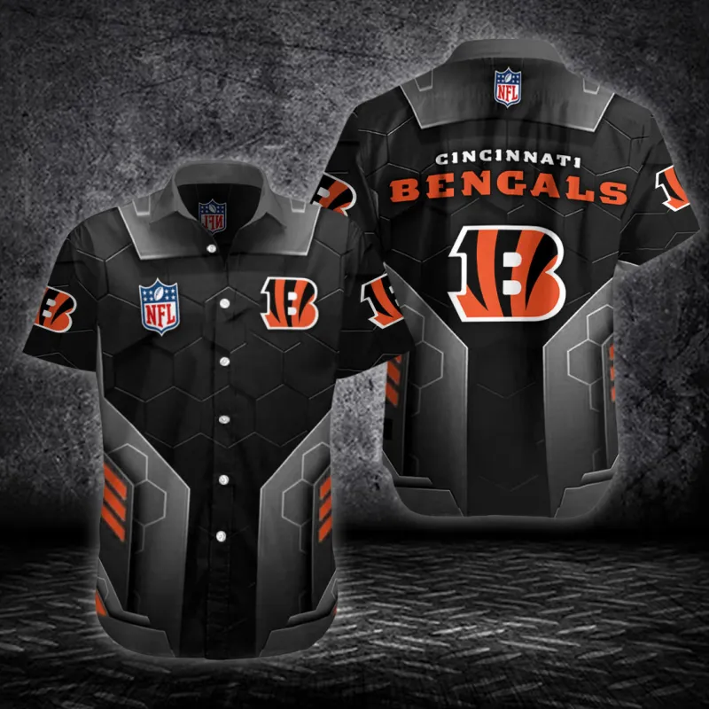Cincinnati Bengals Button Shirt Size Chart