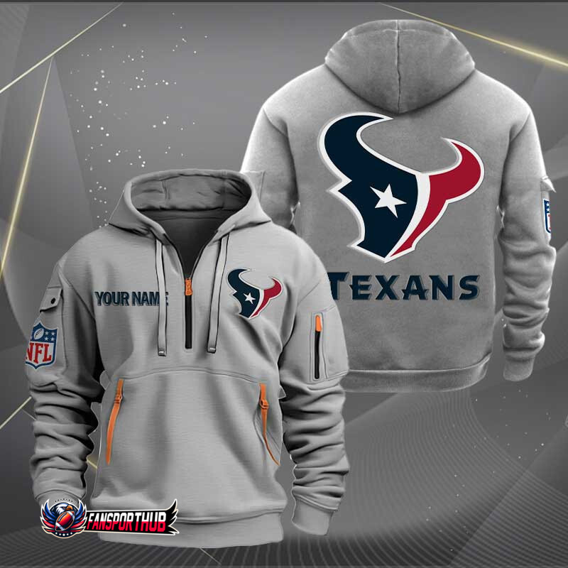 Houston Texans Quarter Zip Hoodie Details